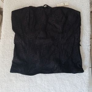 Cacique Lace Back Lace-Up Corset